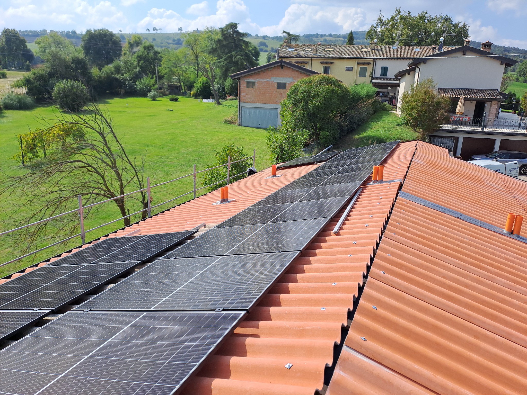 Rooftop solar panels